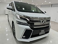 Toyota Vellfire 3.5 ZA G Edition 2015 White BodyKit Sunroof Android Player